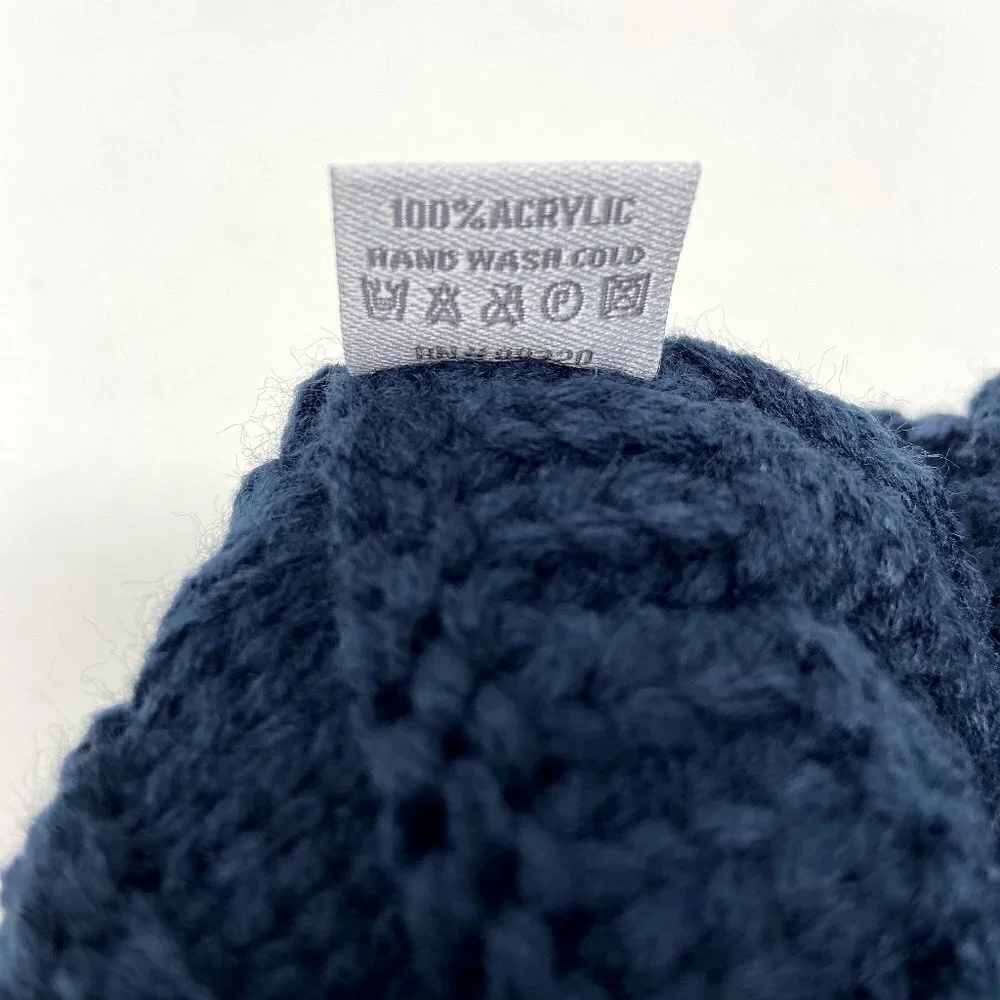 CC | Classic Beanie Navy Blue Knit Stocking Cap Hat
